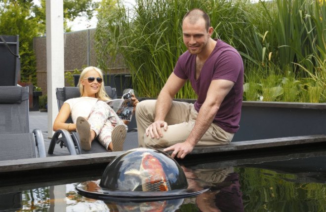 velda, floating fish dome, pond dome, koi pond, pond accessories, koi accessories