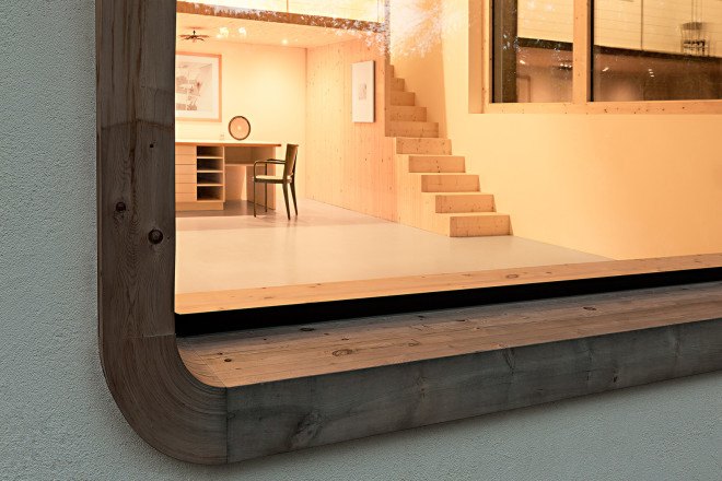 Messner Architects, green renovation, alpine architecture, wooden architecture, natural light, daylighting, storage space, alpine workshop, green design