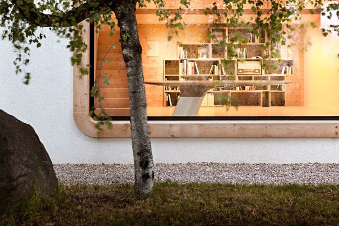 Messner Architects, green renovation, alpine architecture, wooden architecture, natural light, daylighting, storage space, alpine workshop, green design