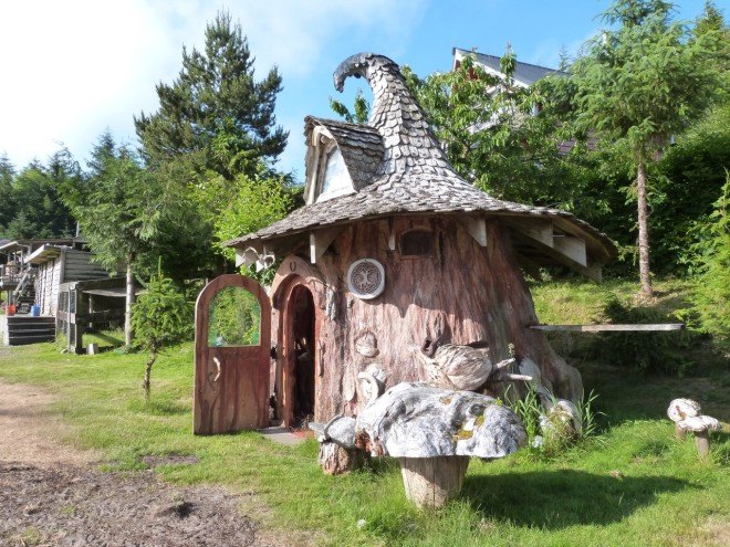 Lloyd Alter, Treehugger, Sitka Spruce, Sitka spruce house, Sitka spruce treehouse, fairytale house, tiny home, tiny house, Noel Wotten, Sitka Studio, Tlell, Haida Gwaii,