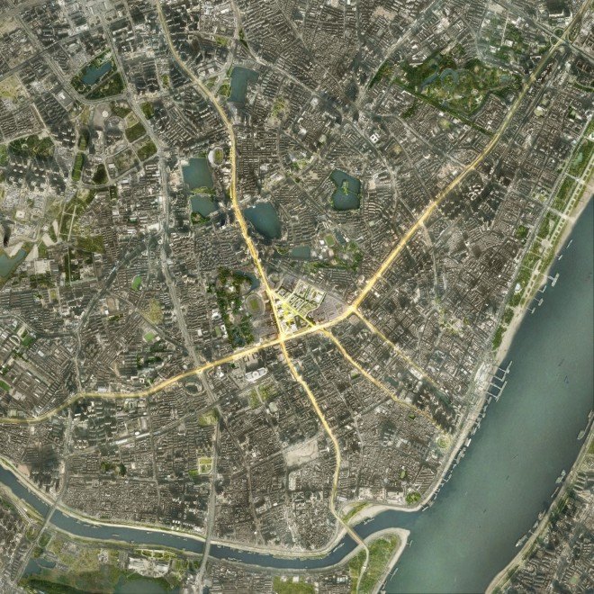Yuexiu International Financial City, Yuexiu International Financial City by Foster + Partners, Foster + Partners, masterplan, Wuhan masterplan, Wuhan, walkable, mixed use, Luke Fox