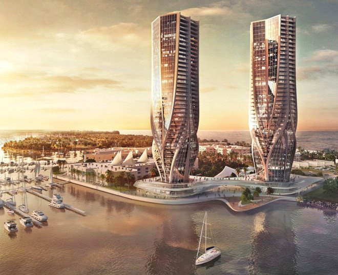 Zaha Hadid, Australia, Gold Coast, Mariner’s Cove, tapered buildings, Sunland Group, Hadid skyscrapers, mixed use,