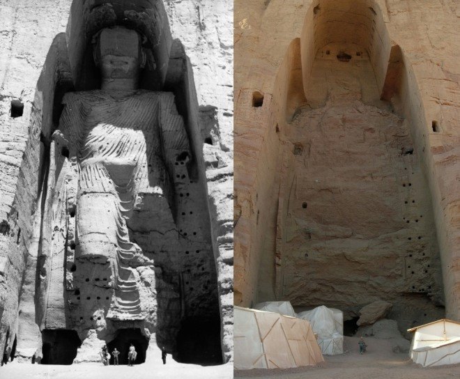 Afghanistan, ancient statues, ancient art, antiquity, Buddha, Buddha statues, holograms, holographic projection, UNESCO, human heritage, archaeology,