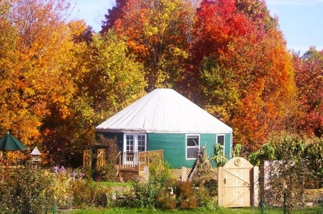 newfield new york, upstate new york, glamping, yurt, curcular home