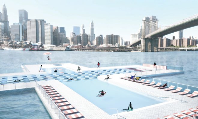 floating pool, water-filtering pool, swimming in river water, +pool, recreation, swimming, new york city swimming, new york city pools, water-filtering for recreation