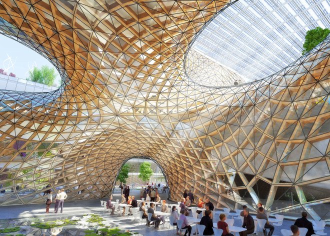 Vincent Callebaut, passive design, bioclimatic design, biomimicry, China, wooden orchids, green design, sustainable design, eco-design, renewable energy, recycling, rainwater harvesting, geothermal heating and cooling, responsible shopping, eco-shopping, organic foods, conscious consumerism, design competition, ount Lu Estate of World Architecture Competition