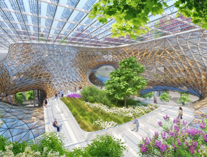 Vincent Callebaut, passive design, bioclimatic design, biomimicry, China, wooden orchids, green design, sustainable design, eco-design, renewable energy, recycling, rainwater harvesting, geothermal heating and cooling, responsible shopping, eco-shopping, organic foods, conscious consumerism, design competition, ount Lu Estate of World Architecture Competition