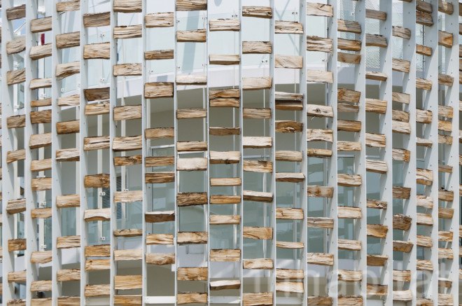 Uruguay, Uruguay Pavilion, 2015 Milan Expo, expo pavilion, exterior shading, bioclimatic facade, eco facadeX log facade, wood facade, temporary, temporary pavilion, Wood, wooden architecture, Milan, brise soleil