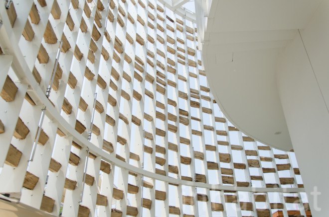Uruguay, Uruguay Pavilion, 2015 Milan Expo, expo pavilion, exterior shading, bioclimatic facade, eco facadeX log facade, wood facade, temporary, temporary pavilion, Wood, wooden architecture, Milan, brise soleil
