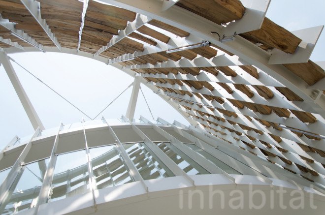 Uruguay, Uruguay Pavilion, 2015 Milan Expo, expo pavilion, exterior shading, bioclimatic facade, eco facadeX log facade, wood facade, temporary, temporary pavilion, Wood, wooden architecture, Milan, brise soleil