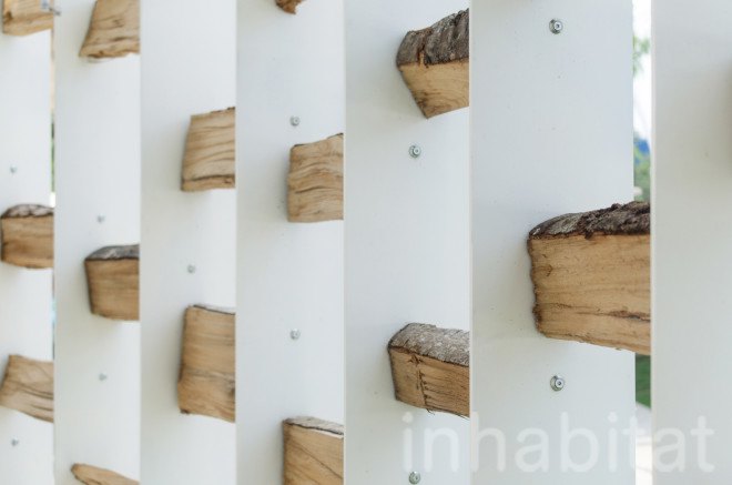 Uruguay, Uruguay Pavilion, 2015 Milan Expo, expo pavilion, exterior shading, bioclimatic facade, eco facadeX log facade, wood facade, temporary, temporary pavilion, Wood, wooden architecture, Milan, brise soleil