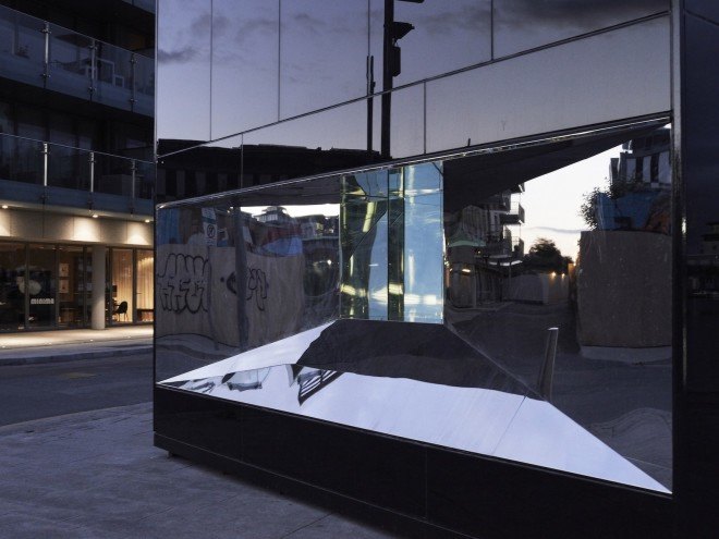 Declan Scullion, de Siún Scullion Architects, 5CUBE, 5CUBE by de Siún Scullion Architects, LED, renewable energy, solar power, oil consumption, Ireland, dublin, art installation, periscope, Ace for energy