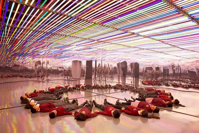 Additive Mix, Additive Mix by Liz West, National Media Museum, UNESCO International Year of Light, art, art installation, Interaction of Colour, white light, light installation, light art, Joseph Albers, Light Fantastic, fluorescent lights
