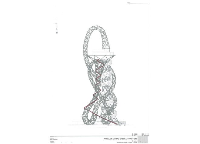 Bblur Architecture, ArcelorMittal Orbit, Anish Kapoor, Queen Elizabeth Olympic Park, recycled steel, world’s longest and tallest tunnel slide, tunnel slide, slide, London, ArcelorMittal Orbit slide