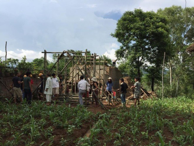 architecture for the mass, charles lai, takehiko, aona architecture, one village focus fund, nepal earthquake, nepal earthquake relief, sustainable structures, temporary relief shelters, earthquake relief shelters, nepal earthquake shelters