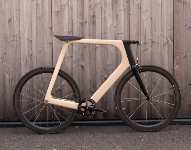 Arvak, Keim, Arvak bicycle, Arvak by Keim, Honza by Keim, ALÉRION by Kiem, Paule Guerin, Till Breitfuss, Bespoked 2015, bicycles, wooden bicycle, monocoque, monocoque bicycle, monocoque frame, carbon fiber wheels, Corima, white ash, handcrafted bicycle,