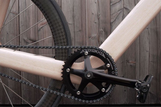 Arvak, Keim, Arvak bicycle, Arvak by Keim, Honza by Keim, ALÉRION by Kiem, Paule Guerin, Till Breitfuss, Bespoked 2015, bicycles, wooden bicycle, monocoque, monocoque bicycle, monocoque frame, carbon fiber wheels, Corima, white ash, handcrafted bicycle,