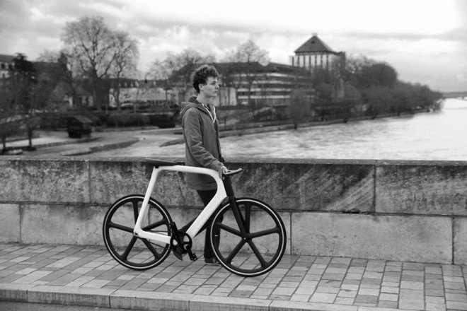 Arvak, Keim, Arvak bicycle, Arvak by Keim, Honza by Keim, ALÉRION by Kiem, Paule Guerin, Till Breitfuss, Bespoked 2015, bicycles, wooden bicycle, monocoque, monocoque bicycle, monocoque frame, carbon fiber wheels, Corima, white ash, handcrafted bicycle,