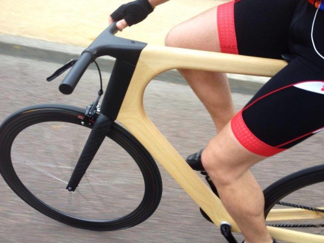 Arvak, Keim, Arvak bicycle, Arvak by Keim, Honza by Keim, ALÉRION by Kiem, Paule Guerin, Till Breitfuss, Bespoked 2015, bicycles, wooden bicycle, monocoque, monocoque bicycle, monocoque frame, carbon fiber wheels, Corima, white ash, handcrafted bicycle,