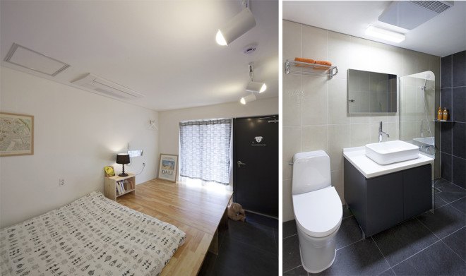 Bow-wow House, Bow-wow house by Design Band YOAP, Design Band YOAP, dog friendly house, dog friendly guesthouse, bow wow house south korea, south korea, south korea architecture, timber framed architecture, timber framed house, asphalt shingles, cement siding panels, dog guesthouse,