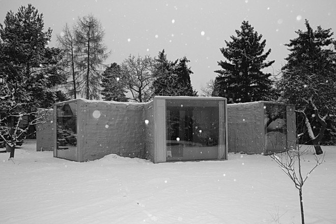 Petr Hajek Architekti, single-family home, chameleon house, natural surroundings, garden house, Prague, green architecture, biomimetic architecture, chameleons, tree species, minimalist interior
