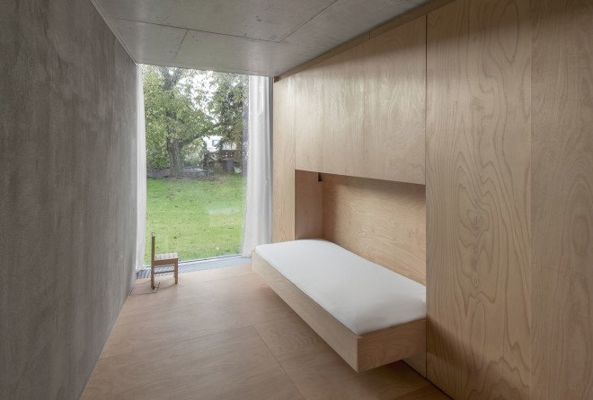 Petr Hajek Architekti, single-family home, chameleon house, natural surroundings, garden house, Prague, green architecture, biomimetic architecture, chameleons, tree species, minimalist interior