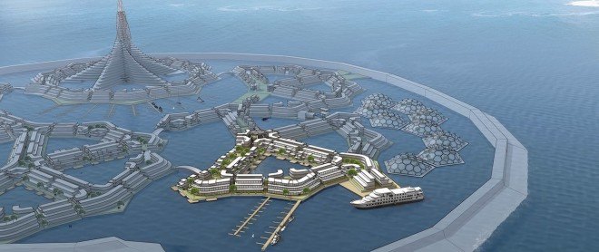 floating city project, seasteading, the seasteading institute, self-sufficient community, self-sufficient floating community, floating cities, floating residential communities, world's first floating city, floating city plans