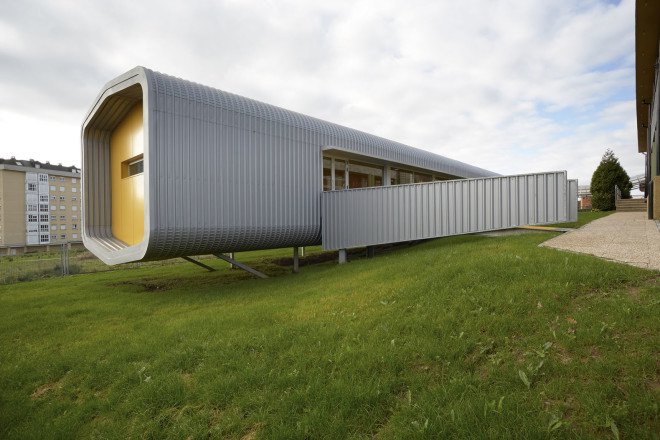 primary school, school design, green school, Miguel Ángel García-Pola Vallejo, Spain, rainwater, flexible design, modular design, modular architecture, prefab architecture