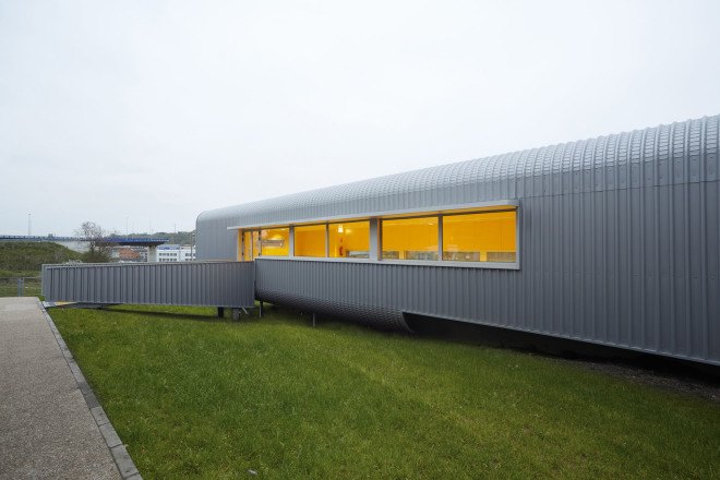 primary school, school design, green school, Miguel Ángel García-Pola Vallejo, Spain, rainwater, flexible design, modular design, modular architecture, prefab architecture