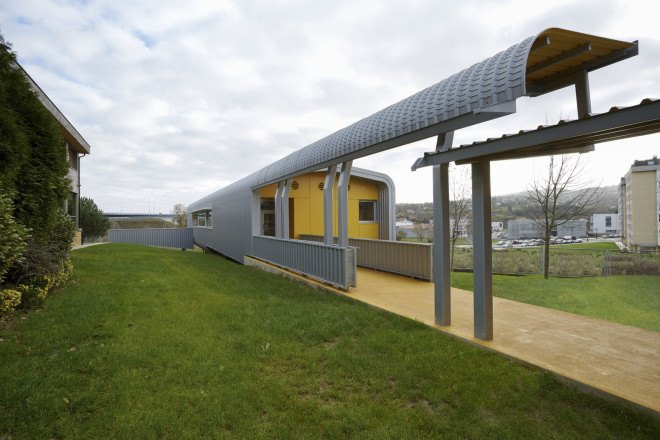 primary school, school design, green school, Miguel Ángel García-Pola Vallejo, Spain, rainwater, flexible design, modular design, modular architecture, prefab architecture