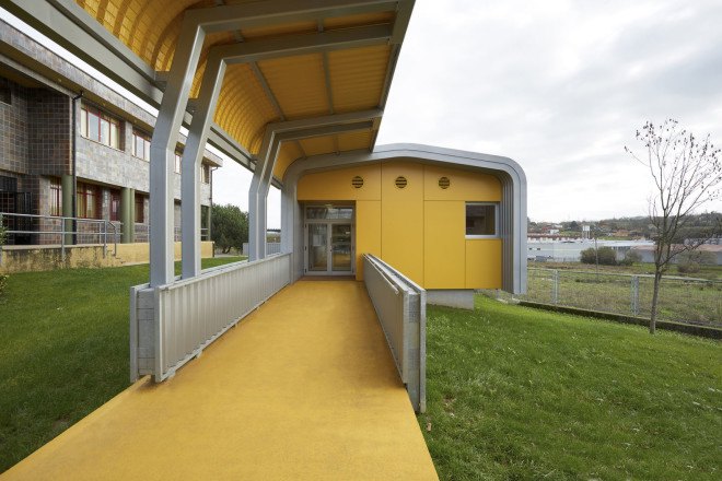primary school, school design, green school, Miguel Ángel García-Pola Vallejo, Spain, rainwater, flexible design, modular design, modular architecture, prefab architecture