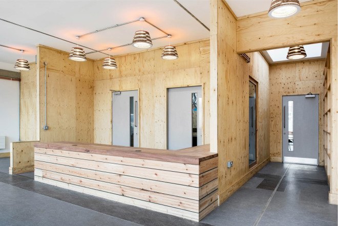 LYN Atelier, London Olympics, London 2012 Oplympic Games, community center, London, HUB 67, reused materials, recycled materials, green architecture
