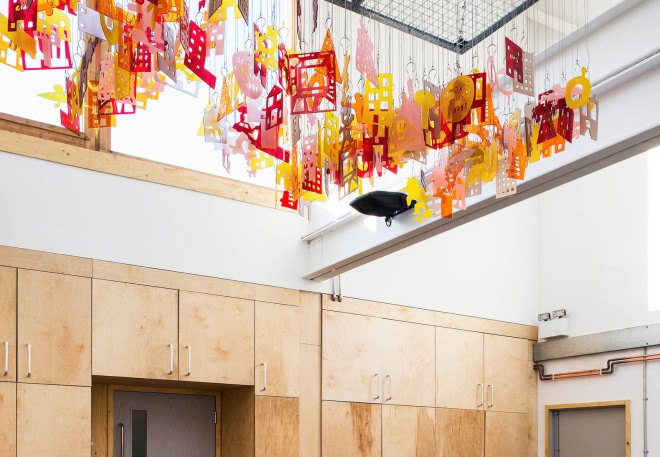 LYN Atelier, London Olympics, London 2012 Oplympic Games, community center, London, HUB 67, reused materials, recycled materials, green architecture
