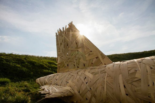 green design, eco design, sustainable design, Massif du Sancy, Recycle art, Horizons nature and art festival, Alice and David Bertizzolo, Roland Cros, nature and art