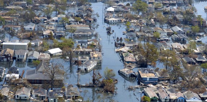 Flooding during Hurricane Katrina in New Orleans