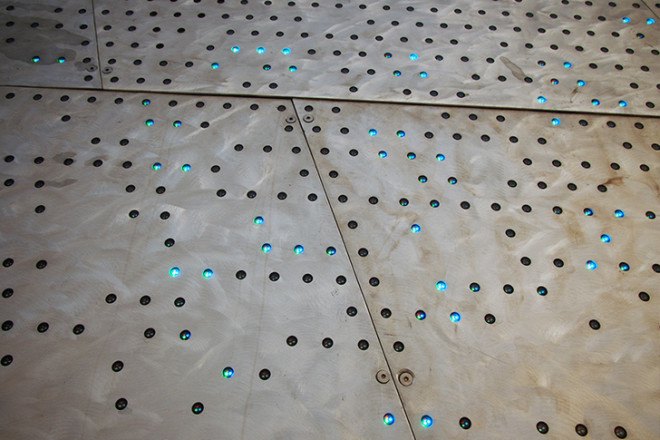 LED sculptures, LED installation, green lighting, interactive art installation, EXPO 2015, Studio Libeskind, Immersive, interactive design, green design, steel, Milan Expo