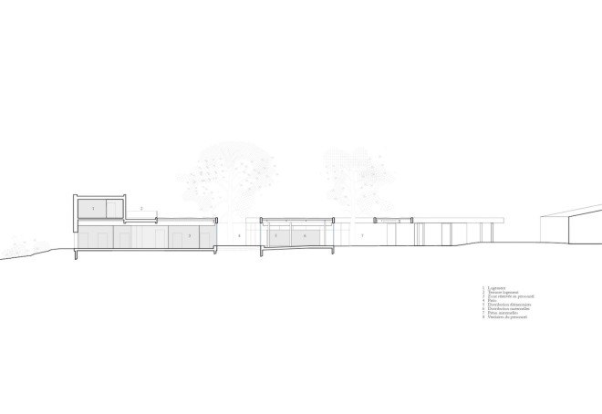 Briis-sous-Forges, MU Architecture, Archicop, Grégoire Dubreux, green roof, larch, timber clad, timber clad architecture, primary school, nature inspired architecture, green roof, battens of wood,