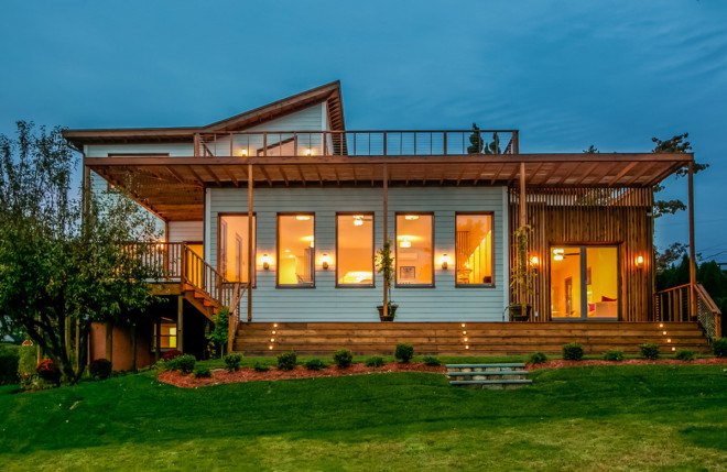 Mamaroneck House, Benzing Architects, passivhaus, passive house, New York, retrofit, green renovation, heat recovery ventilation system, solar panels. heat gain, solar gain, wooden frame. timber frame, sustainable building