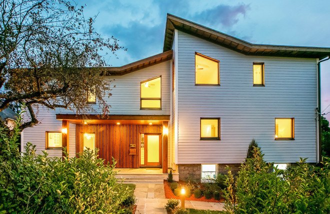 Mamaroneck House, Benzing Architects, passivhaus, passive house, New York, retrofit, green renovation, heat recovery ventilation system, solar panels. heat gain, solar gain, wooden frame. timber frame, sustainable building