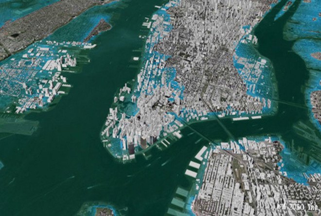 New York City sea level rise, NYC under water, sea level rise, flooding, flood