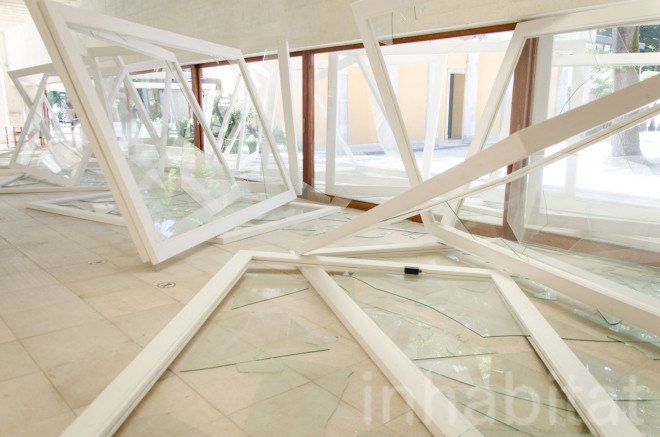 Nordic Pavilion, Scandinavian Pavilion, Norway, Venice Art Biennale 2015, Venice Art Biennale, Venice Biennale, art installation, Sonic, Scandinavian design, Sverre Fehn, art and music, music, music installations, Sound Artist, glass art