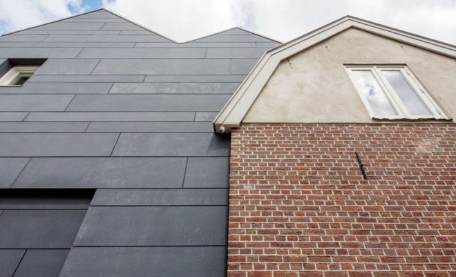 BYTR architects, green renovation, home extension, green architecture, The Netherlands, Dutch architects, anthracite, gable roofs, mansard roofs, wooden structure