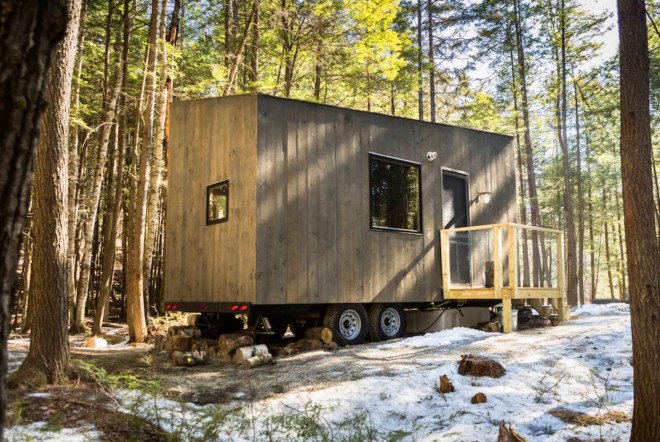 Getaway, Getaway startup, Getaway Harvard startup, tiny house by Harvard students, Harvard, Harvard student architects, Harvard Innovation Lab, Millennial Housing Lab, off grid, tiny house, microhomes, tiny house living, tiny homes, cabin, Ovida, Ovida tiny house