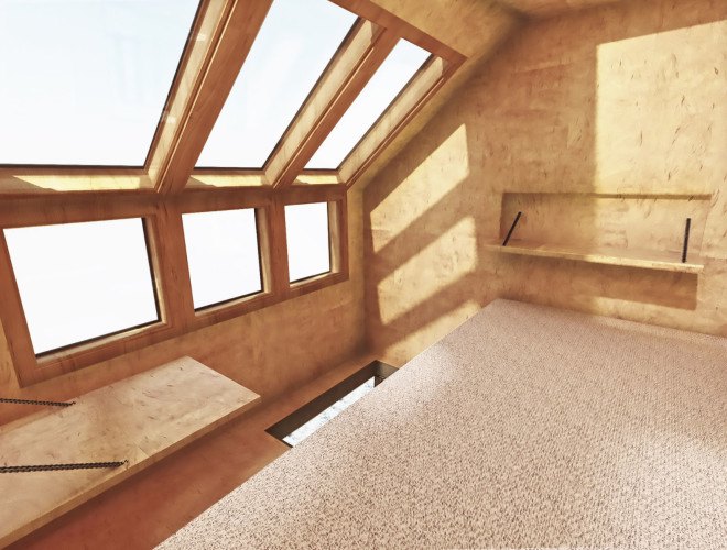 FAKRO, Homes for the Homeless, James Furzer, London Homeless Population, Parasitic Architecture, Parasitic Pods, Detachable pods, Parasitic pods, London Homeless Shelters, modular pods, modular design, rough sleepers, homes for rough sleepers