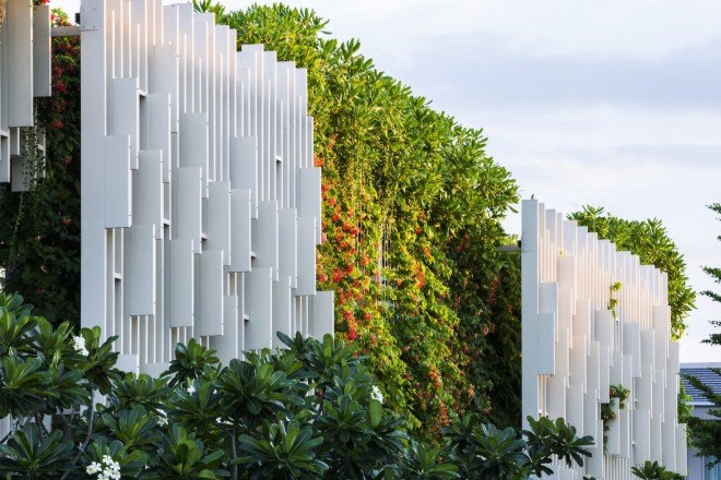 pure spa, vietnam, Danang, Pure Spa Danang, Naman Retreat, Pure Spa by MIA Design Studio, green wall, spa, oasis, green roof