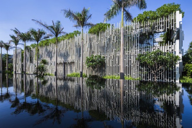 pure spa, vietnam, Danang, Pure Spa Danang, Naman Retreat, Pure Spa by MIA Design Studio, green wall, spa, oasis, green roof