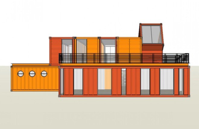 Tel Aviv, Potash Architects, modern office, office spaces, shipping containers, reused materials, prefab offices, prefab architecture, green architecture sustainable building, modular building