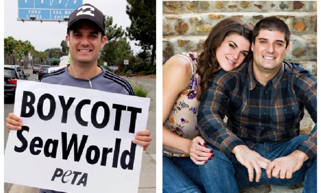 seaworld, peta, animal rights protests, animal rights activism, seaworld employee infiltrates protests, seaworld employee poses as activist, seaworld denies sending employee, peta accuses seaworld