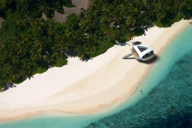 seascape project, seascape villas, bmt asia pacific, bmt asia pacific seascape, floating villas, underwater bedroom, floating villa yachts, floating vacation homes