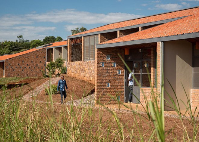 Sharon Davis Design, social housing, affordable housing, Rwanda, hospital, locally souced materials, regional materials, built by locals, Partners in Health, green architecture, eucalyptus wood, eucalyptus screens, natural materials, shared house